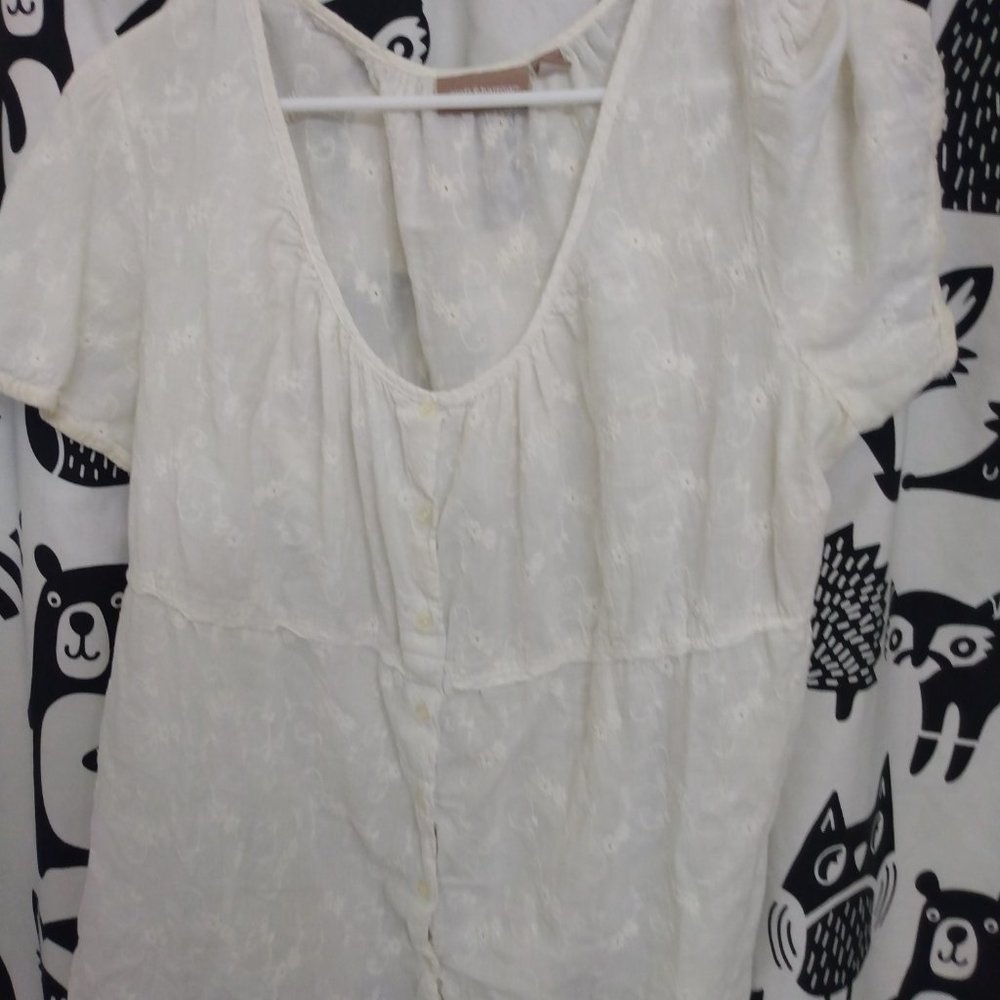White lace Cotton top